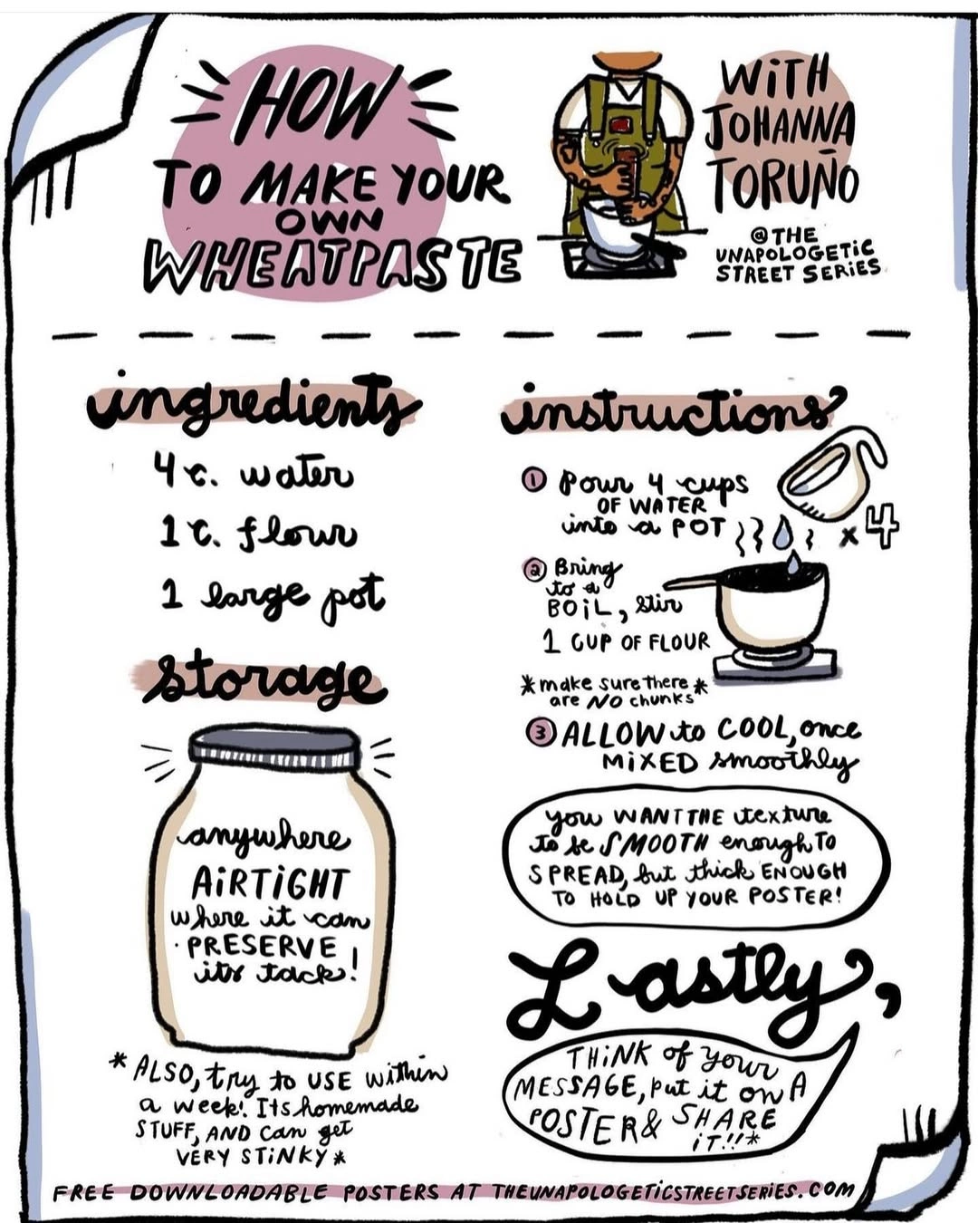 How To Make Wheatpaste Glue 1