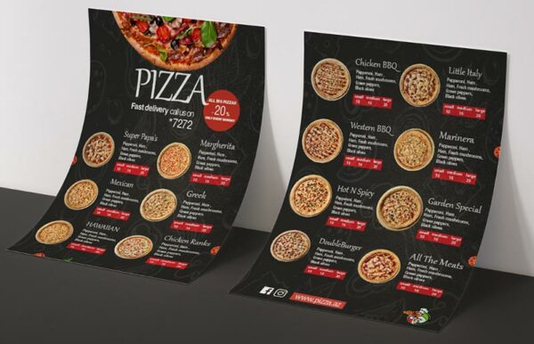 Pizza Menu Printing Nyc 3